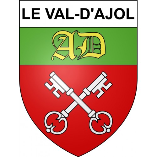 Pegatinas escudo de armas de Le Val-d'Ajol adhesivo de la etiqueta engomada