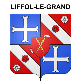 Liffol-le-Grand Sticker wappen, gelsenkirchen, augsburg, klebender aufkleber