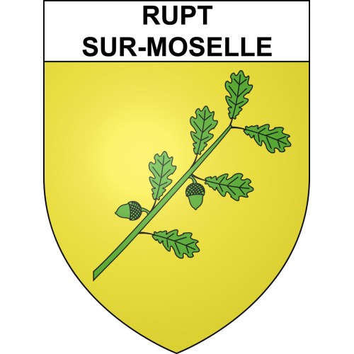 Pegatinas escudo de armas de Rupt-sur-Moselle adhesivo de la etiqueta engomada