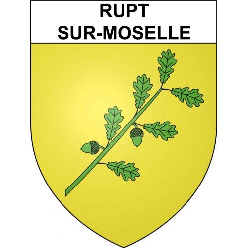 Rupt-sur-Moselle Sticker wappen, gelsenkirchen, augsburg, klebender aufkleber