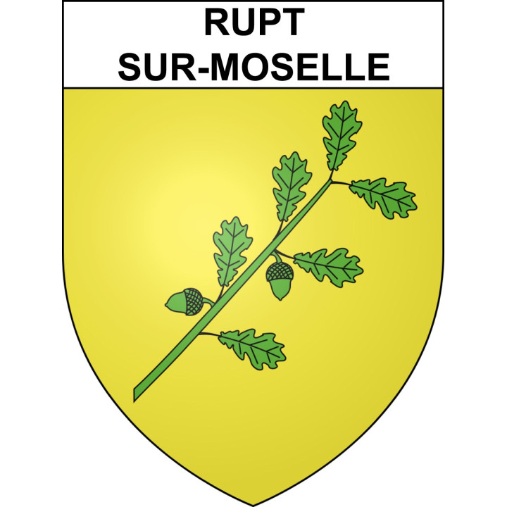 Pegatinas escudo de armas de Rupt-sur-Moselle adhesivo de la etiqueta engomada