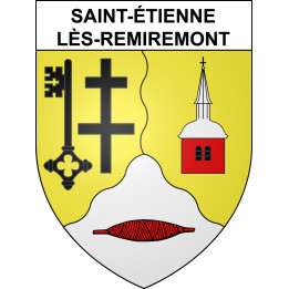 Saint-étienne-lès-Remiremont 88 ville sticker blason écusson autocollant adhésif