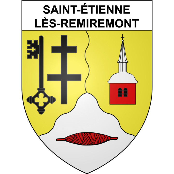 Pegatinas escudo de armas de Saint-étienne-lès-Remiremont adhesivo de la etiqueta engomada