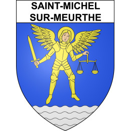 Pegatinas escudo de armas de Saint-Michel-sur-Meurthe adhesivo de la etiqueta engomada