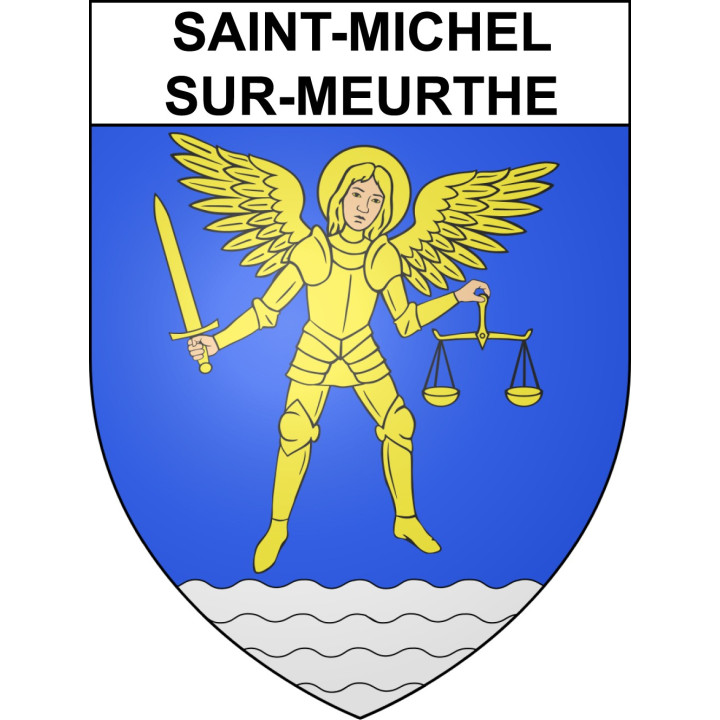 Saint-Michel-sur-Meurthe 88 ville sticker blason écusson autocollant adhésif