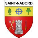 Saint-Nabord Sticker wappen, gelsenkirchen, augsburg, klebender aufkleber