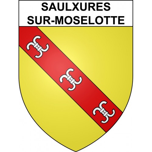 Pegatinas escudo de armas de Saulxures-sur-Moselotte adhesivo de la etiqueta engomada