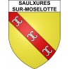 Pegatinas escudo de armas de Saulxures-sur-Moselotte adhesivo de la etiqueta engomada