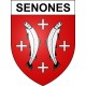 Pegatinas escudo de armas de Senones adhesivo de la etiqueta engomada