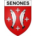 Senones 88 ville sticker blason écusson autocollant adhésif