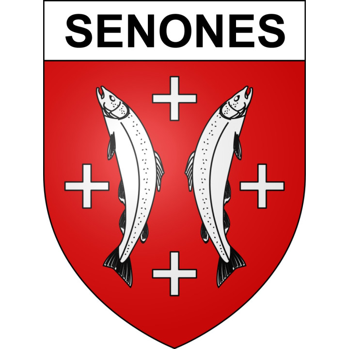 Senones 88 ville sticker blason écusson autocollant adhésif