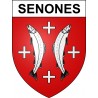 Senones Sticker wappen, gelsenkirchen, augsburg, klebender aufkleber