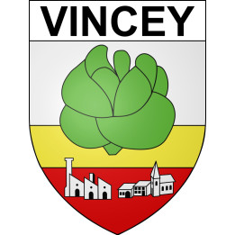 Stickers coat of arms Vincey adhesive sticker
