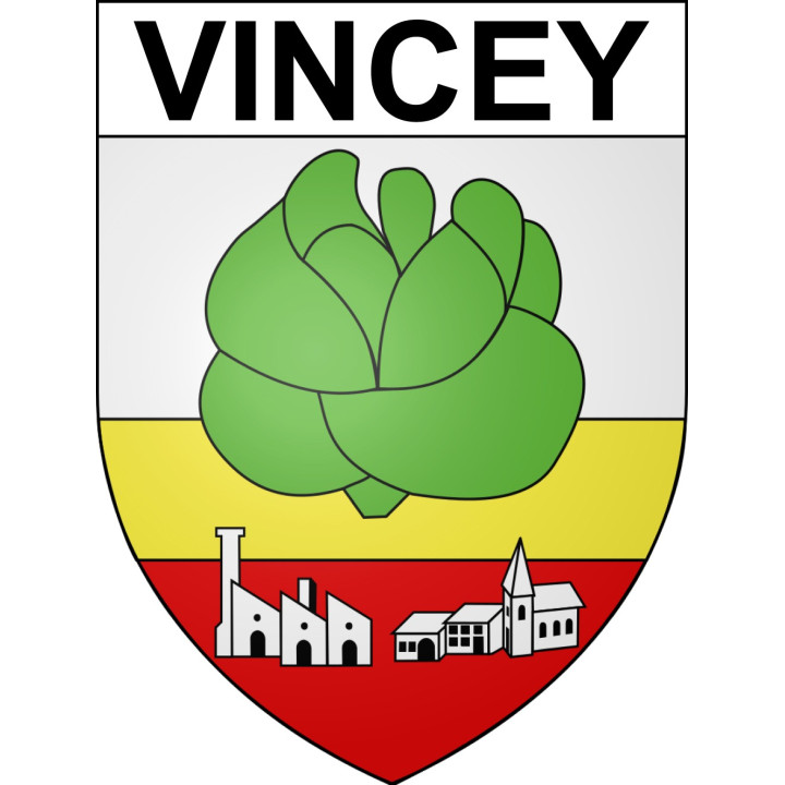 Stickers coat of arms Vincey adhesive sticker