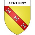 Xertigny 88 ville sticker blason écusson autocollant adhésif
