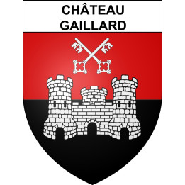 Pegatinas escudo de armas de Château-Gaillard adhesivo de la etiqueta engomada