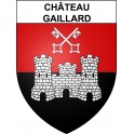 Pegatinas escudo de armas de Château-Gaillard adhesivo de la etiqueta engomada