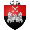 Château-Gaillard Sticker wappen, gelsenkirchen, augsburg, klebender aufkleber