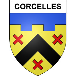Corcelles 01 ville sticker blason écusson autocollant adhésif