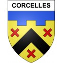 Corcelles 01 ville sticker blason écusson autocollant adhésif