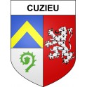 Stickers coat of arms Cuzieu adhesive sticker