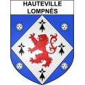 Hauteville-Lompnès 01 ville sticker blason écusson autocollant adhésif