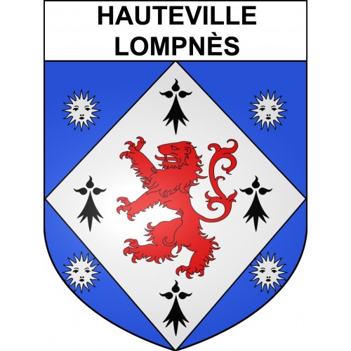 Hauteville-Lompnès 01 ville sticker blason écusson autocollant adhésif