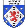 Hauteville-Lompnès 01 ville sticker blason écusson autocollant adhésif