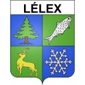 Lélex 01 ville sticker blason écusson autocollant adhésif