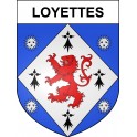 Loyettes 01 ville sticker blason écusson autocollant adhésif