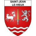 Saint-Jean-le-Vieux 01 ville sticker blason écusson autocollant adhésif