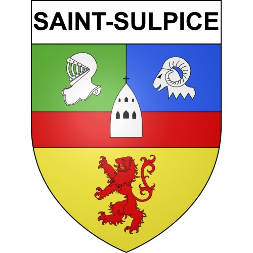 Stickers coat of arms Saint-Sulpice adhesive sticker