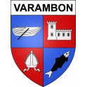 Varambon 01 ville sticker blason écusson autocollant adhésif