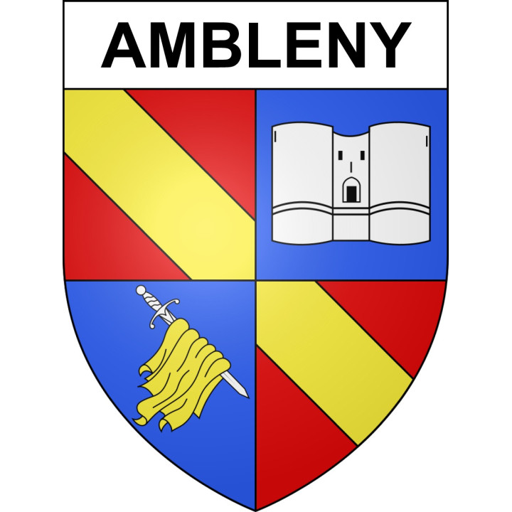 Ambleny Sticker wappen, gelsenkirchen, augsburg, klebender aufkleber