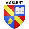 Ambleny 02 ville sticker blason écusson autocollant adhésif