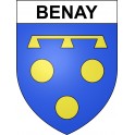 Benay 02 ville sticker blason écusson autocollant adhésif