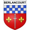 Berlancourt 02 ville sticker blason écusson autocollant adhésif