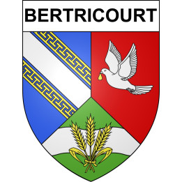 Bertricourt 02 ville sticker blason écusson autocollant adhésif