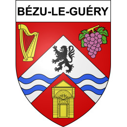 Stickers coat of arms Bézu-le-Guéry adhesive sticker