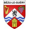 Pegatinas escudo de armas de Bézu-le-Guéry adhesivo de la etiqueta engomada