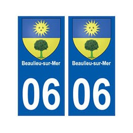 06 Beaulieu-sur-Mer blason autocollant plaque ville