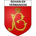 Bohain-en-Vermandois 02 ville sticker blason écusson autocollant adhésif