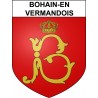 Bohain-en-Vermandois 02 ville sticker blason écusson autocollant adhésif