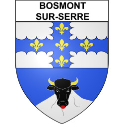 Pegatinas escudo de armas de Bosmont-sur-Serre adhesivo de la etiqueta engomada