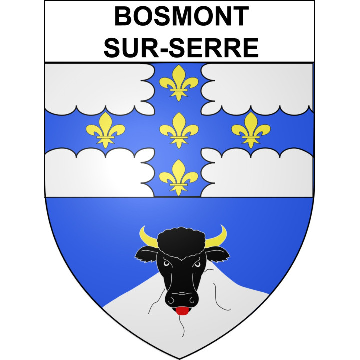 Stickers coat of arms Bosmont-sur-Serre adhesive sticker