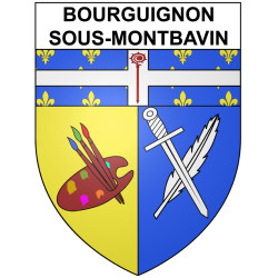 Adesivi stemma Bourguignon-sous-Montbavin adesivo