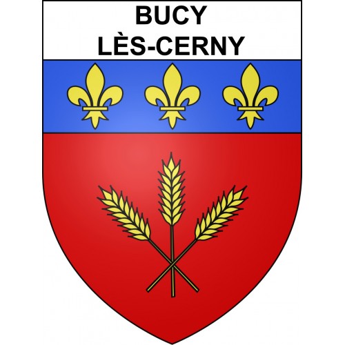 Adesivi stemma Bucy-lès-Cerny adesivo