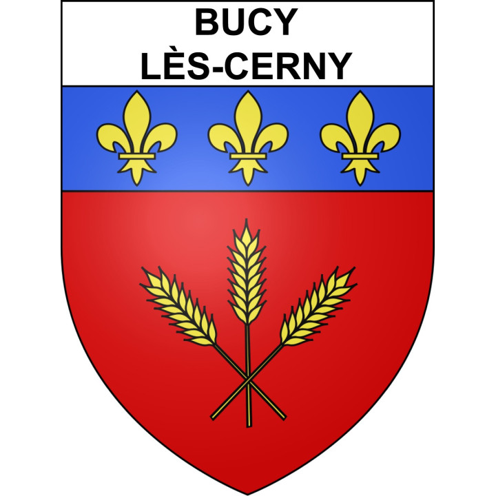 Stickers coat of arms Bucy-lès-Cerny adhesive sticker