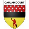 Pegatinas escudo de armas de Caulaincourt adhesivo de la etiqueta engomada