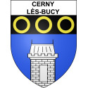 Cerny-lès-Bucy Sticker wappen, gelsenkirchen, augsburg, klebender aufkleber